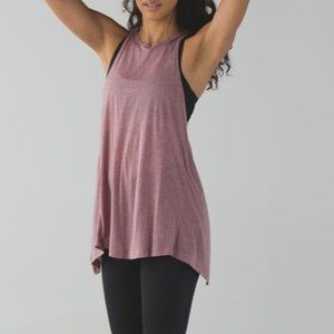NWOT Lululemon Beyond Boundaries Tank Heathered Mod Chalky Rose Size 8